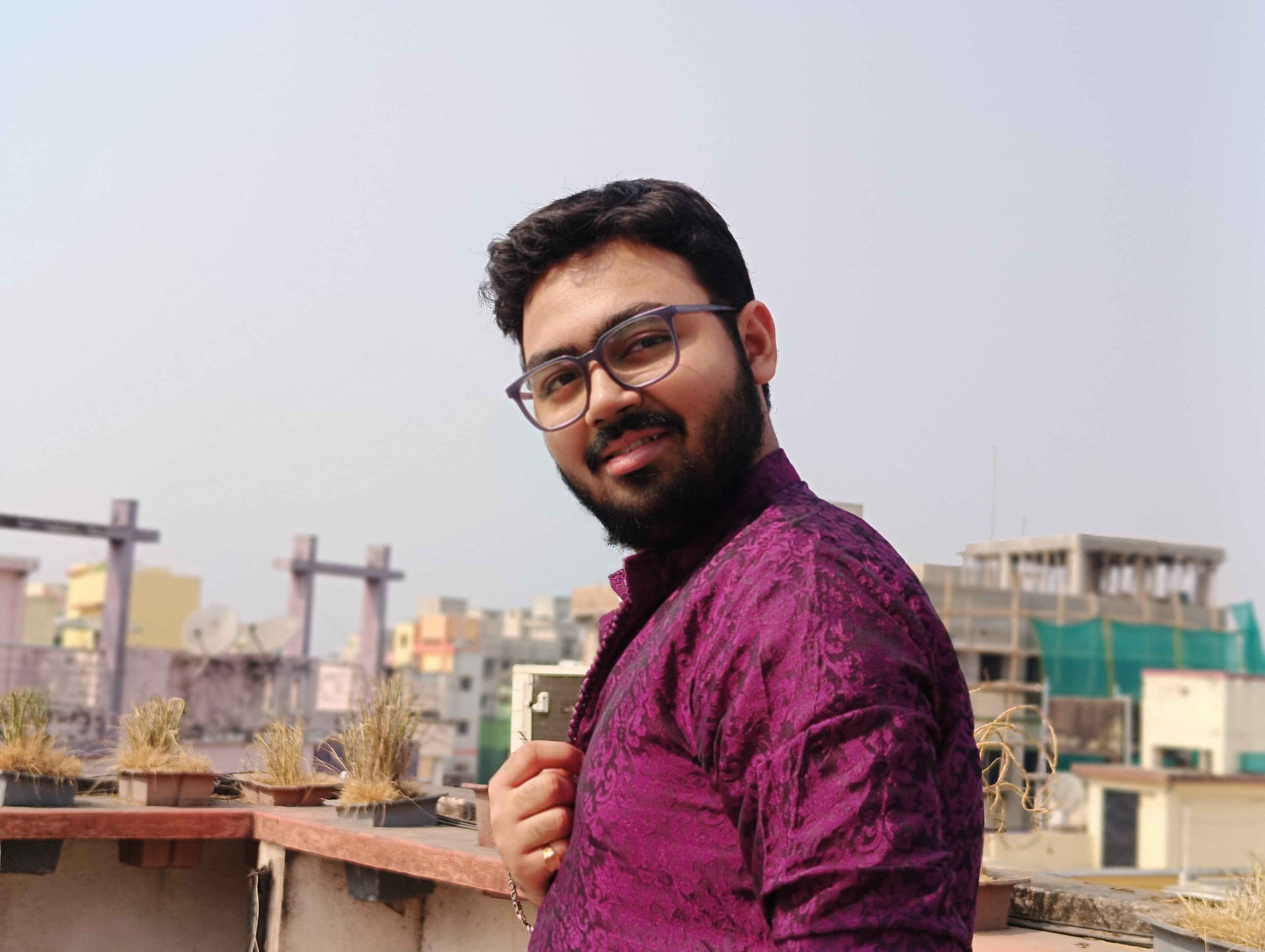 Bratik Mukherjee, In Saraswathi Puja, Captured By my elder sister Sneha
